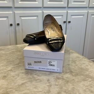 Jimmy Choo Black Ballet Flats size 8